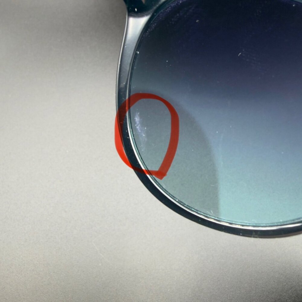 Tiffany & Co TF 4175B 8285/9S Black Cat Eye Sunglasses Blue Lens 55 19 140 READ - Picture 6 of 15